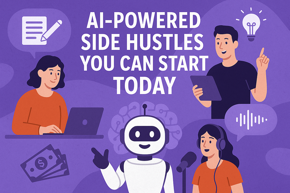 AI-Powered Side Hustles You Can Start Today| | by Rejoicehub LLP | Jun