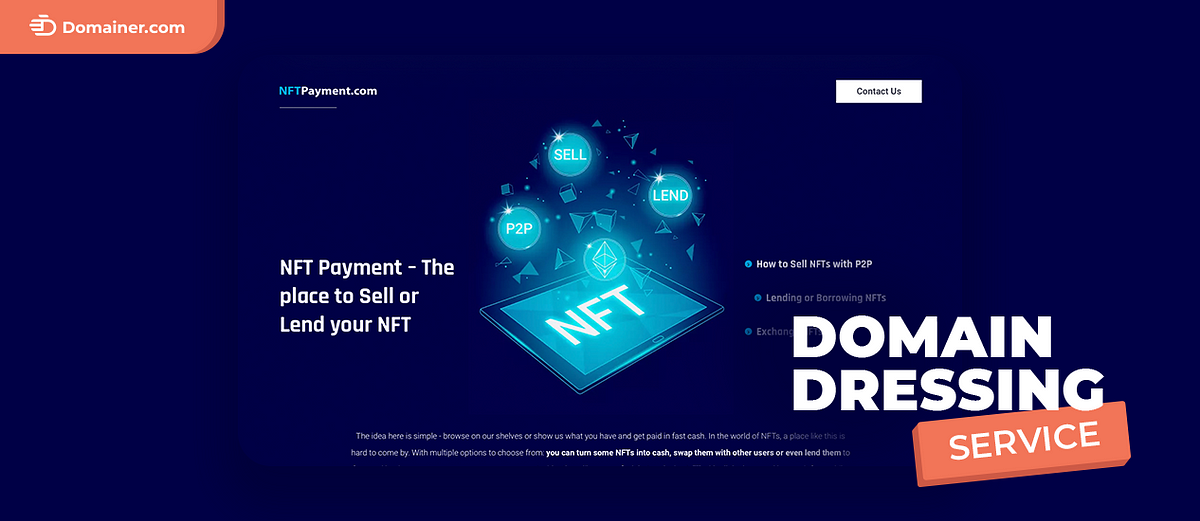 Domain Dressing Service and NFTPayment.com Collaboration - Domainer ...