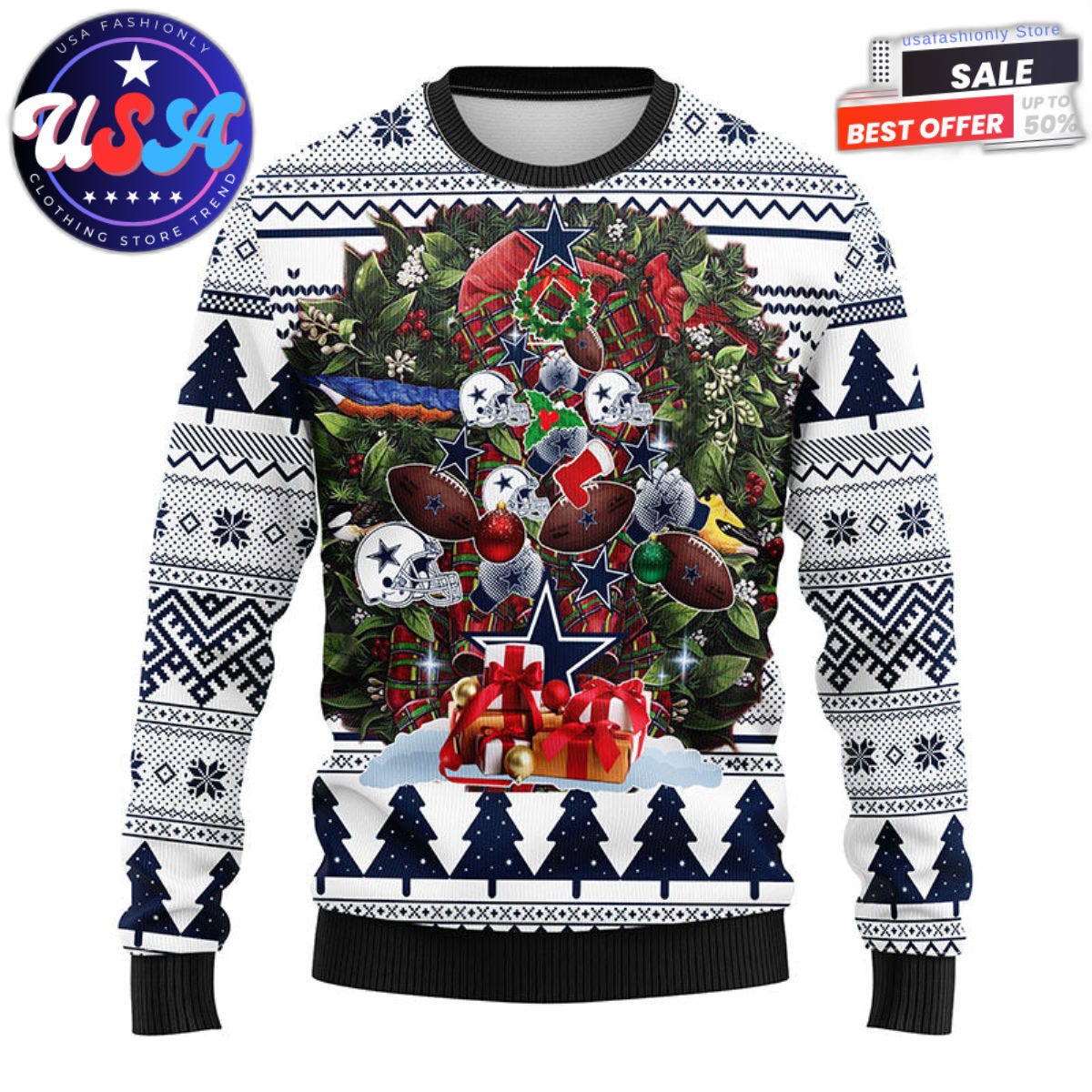 dallas cowboys christmas sweater. Dallas Cowboys Christmas Sweaters