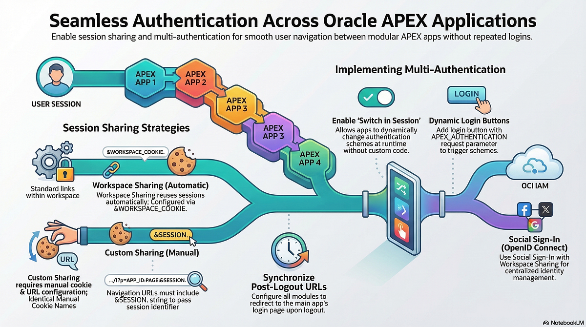 Maintaining Authentication Across Oracle APEX Applications | by Lisley ...