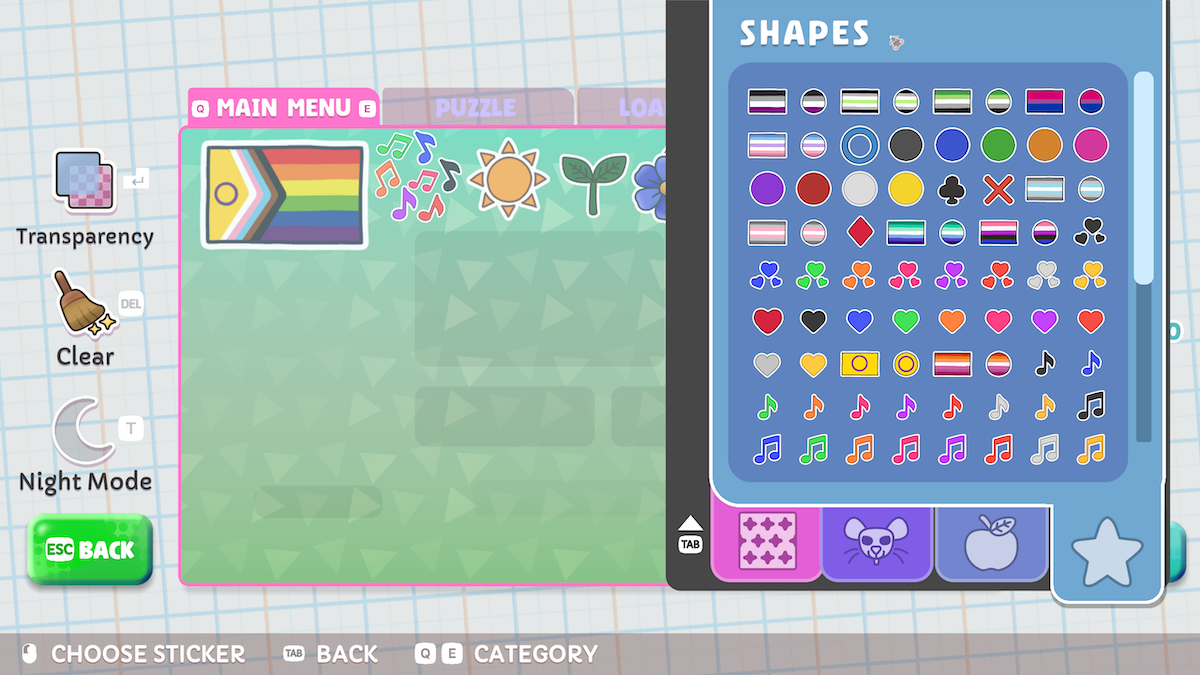 You can unlock hundreds of colorful stickers for decorating your game screens.