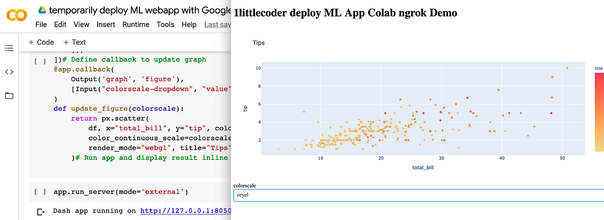 Quickly share ML WebApps from Google Colab using ngrok for Free | by ...