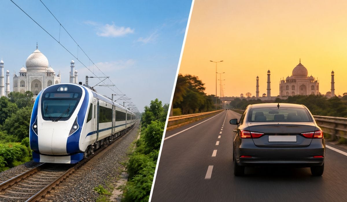 Taj Mahal Tours Package: Train vs. Car — Which One Actually Works for Your One-Day Trip?