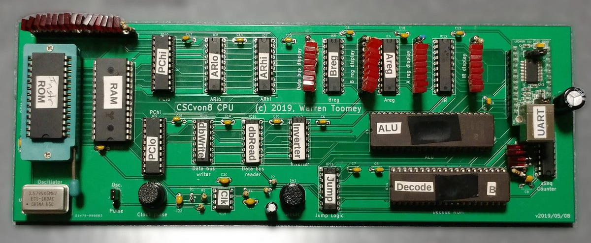 Retro Computing Makes a Comeback with the CSCvon8 8-Bit TTL CPU | by ...