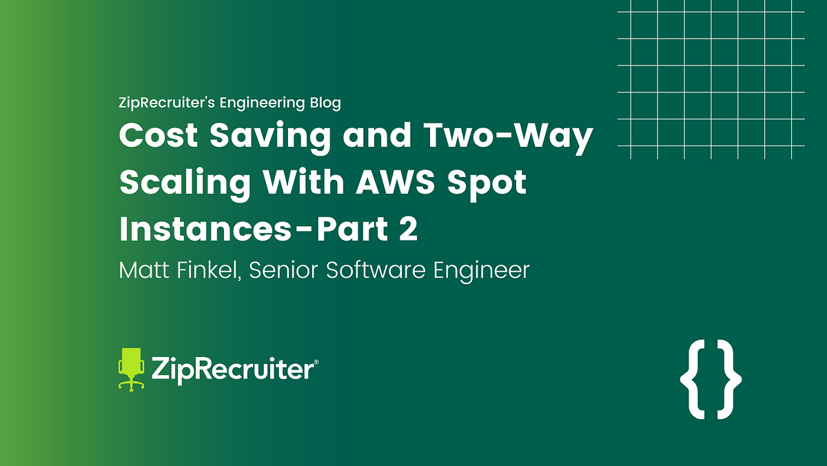 This is Part 2 of a series of posts outlining ZipRecruiter's use of AWS Spot instances. In this series, we hope to highlight the benefits of using Spot Instances and how we go about doing so. We'll...