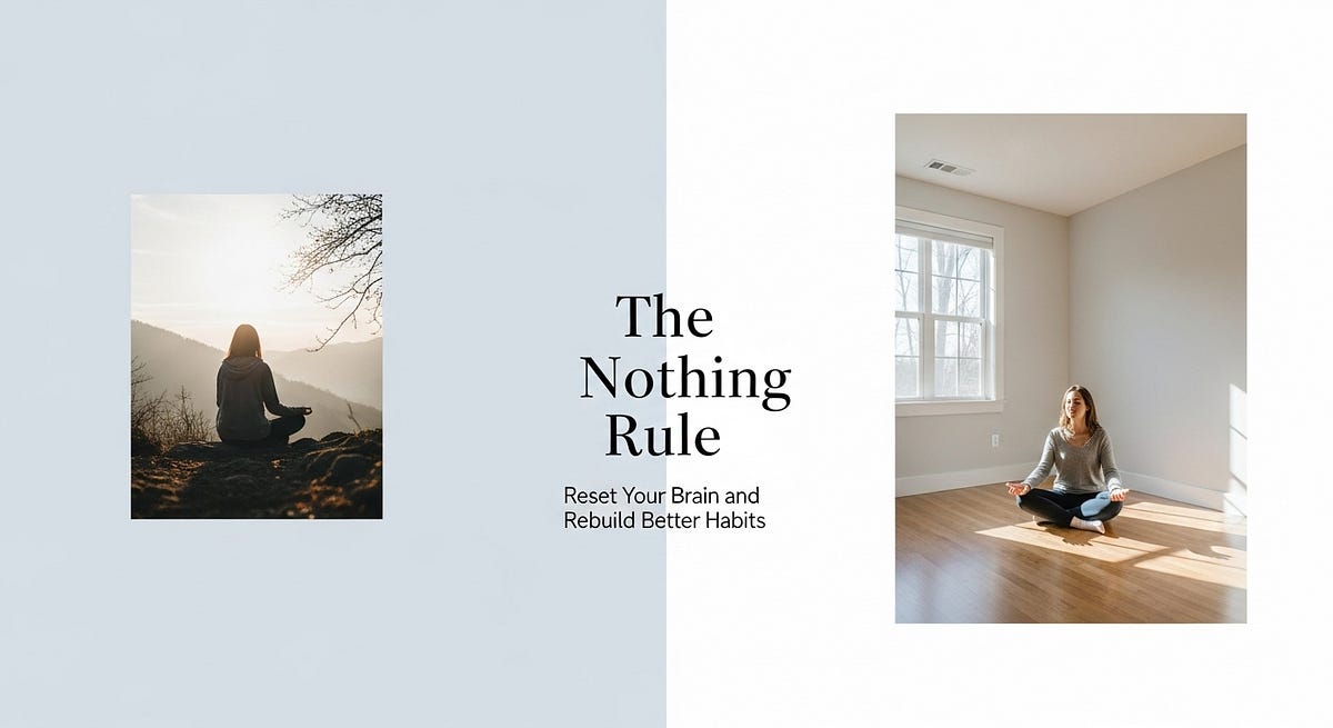 The Nothing Rule: How to Reset Your Brain and Rebuild Better Habits ...
