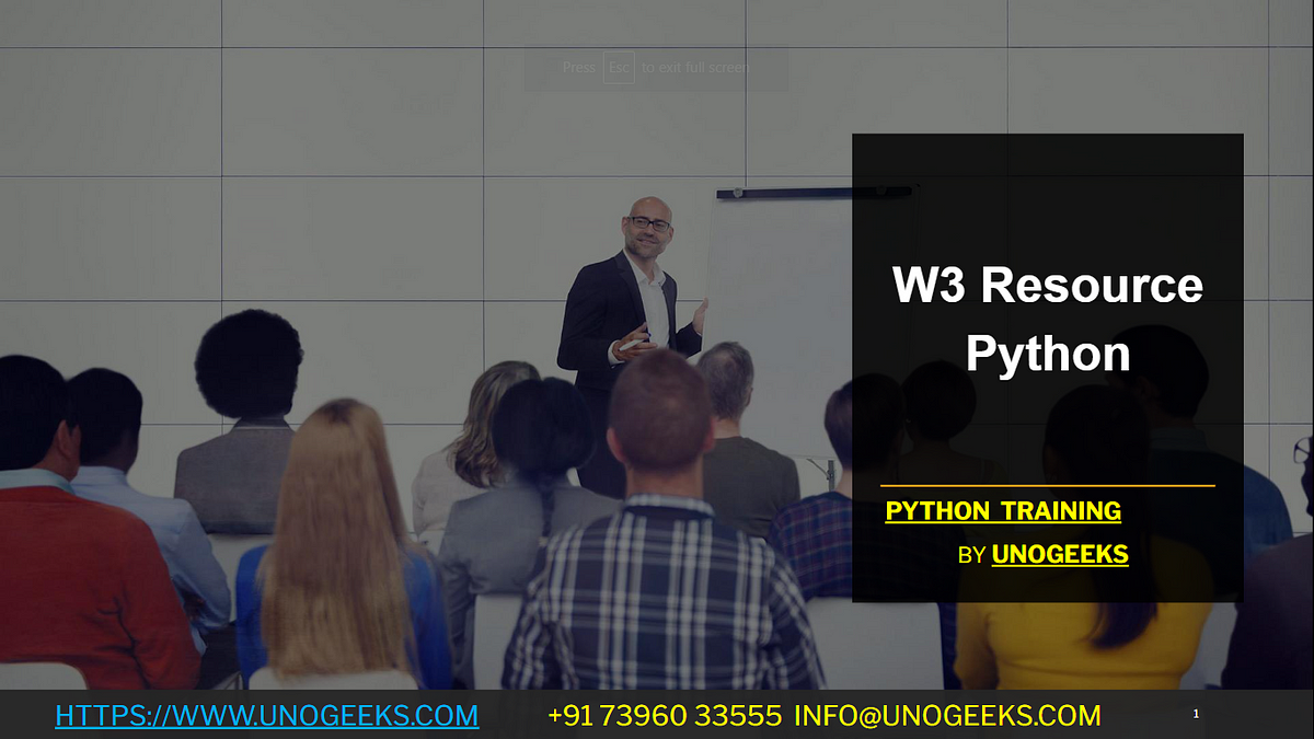 W3 Resource Python. Embark on a coding odyssey with… | by Shivaug | Medium