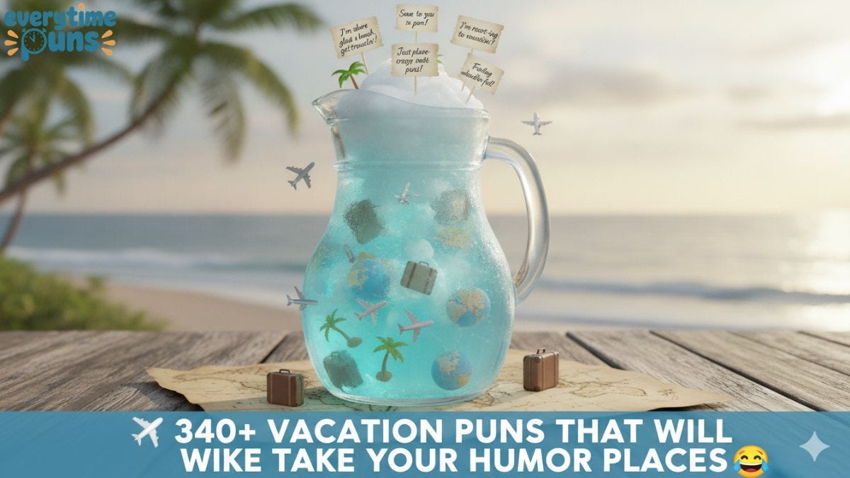 340+ Vacation Puns That Will Take Your Humor Places