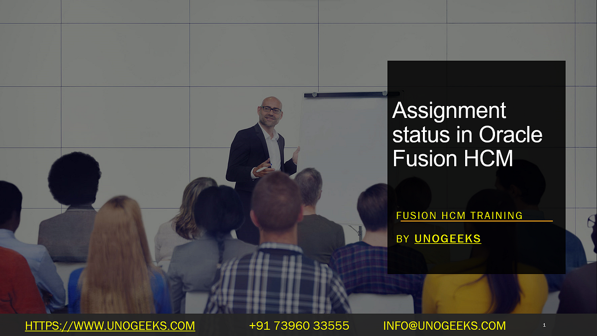 oracle fusion assignment status