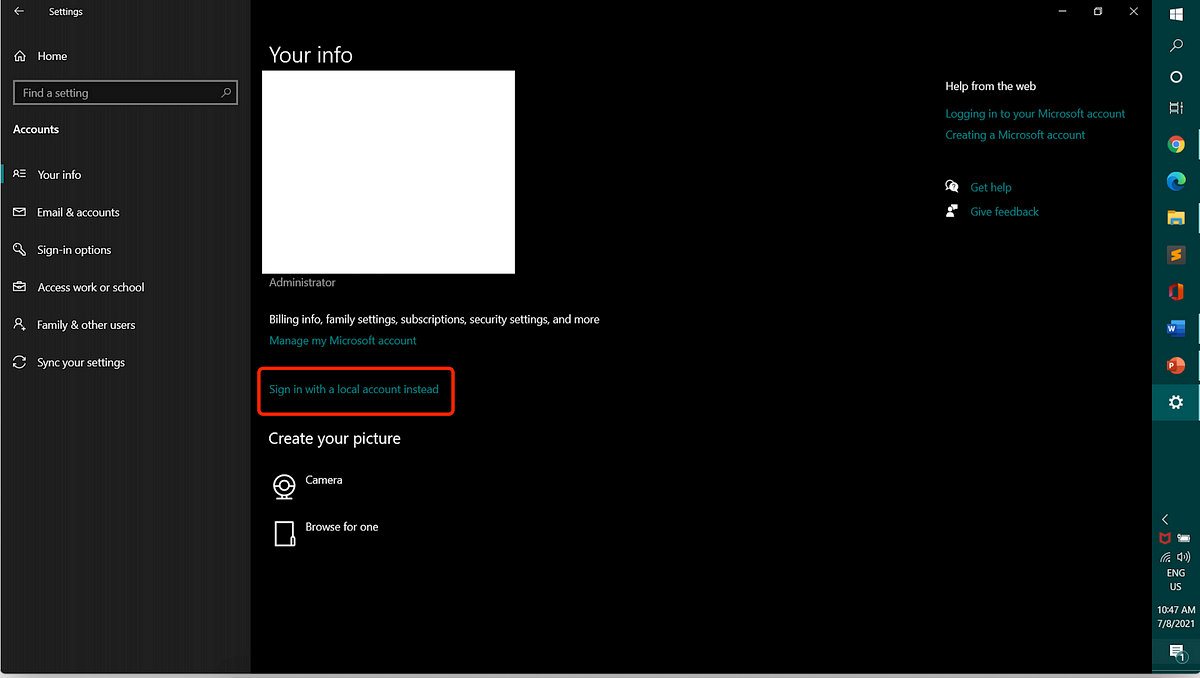 How to create and manage Windows accounts for your family