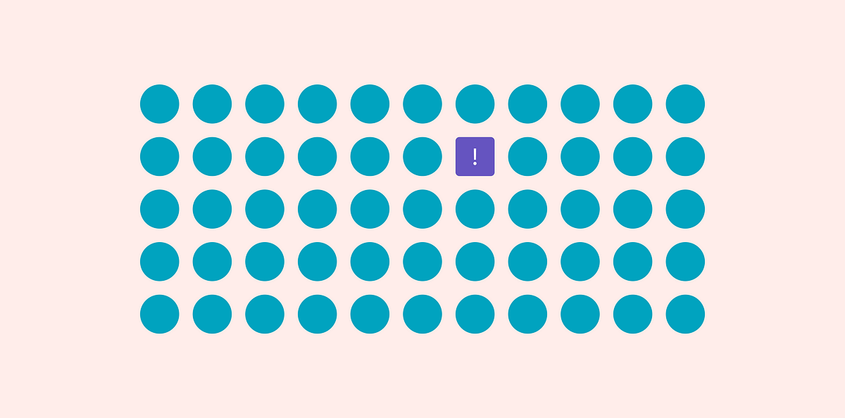 comparison diagram showing consistent vs inconsistent icon styling with brand examples