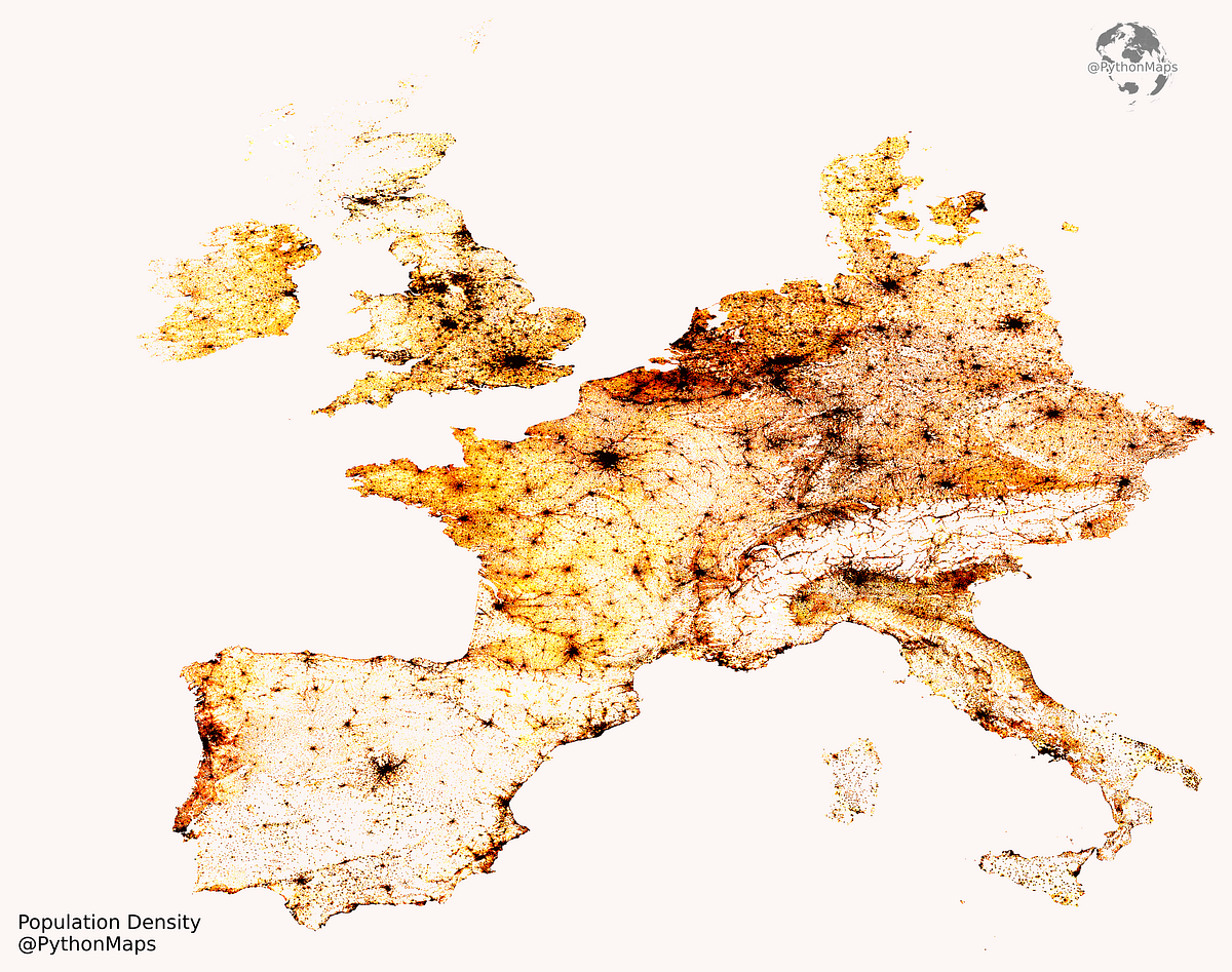 Creating Beautiful Population Density Maps with Python | by Adam ...