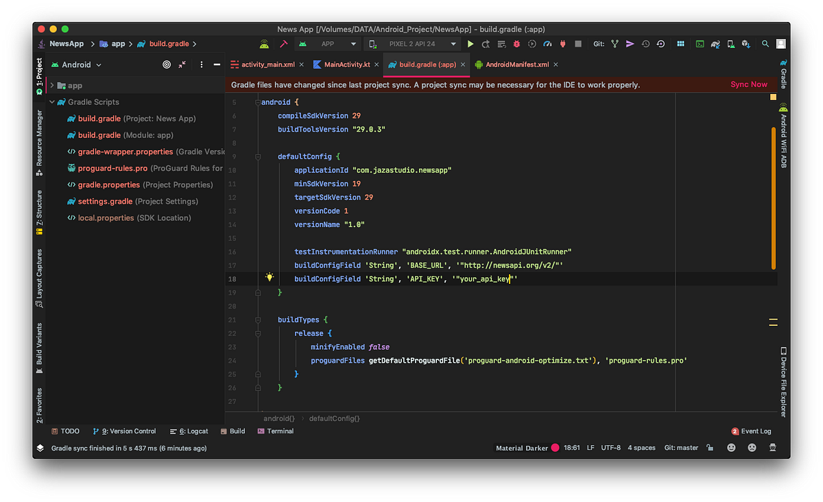Tutorial Android — Recyclerview dengan adapter data dari API by