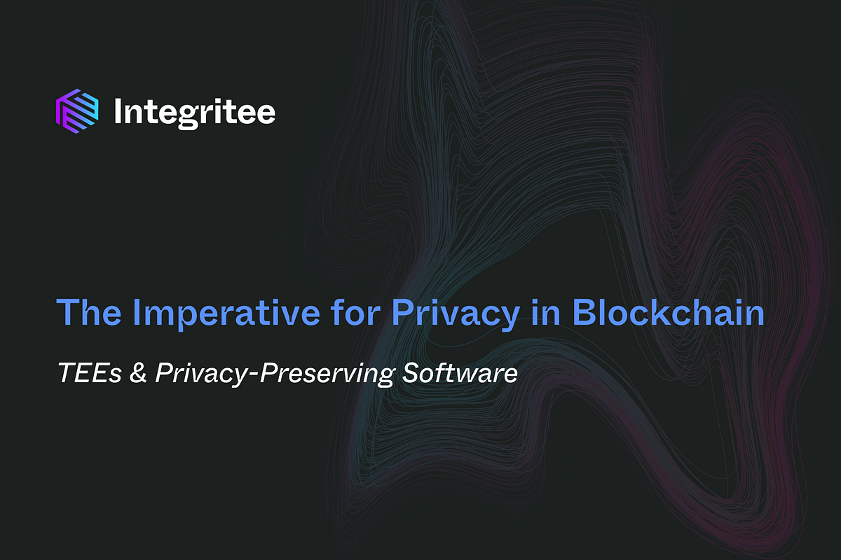 The Imperative for Privacy in Blockchain: TEEs & Privacy-Preserving Software