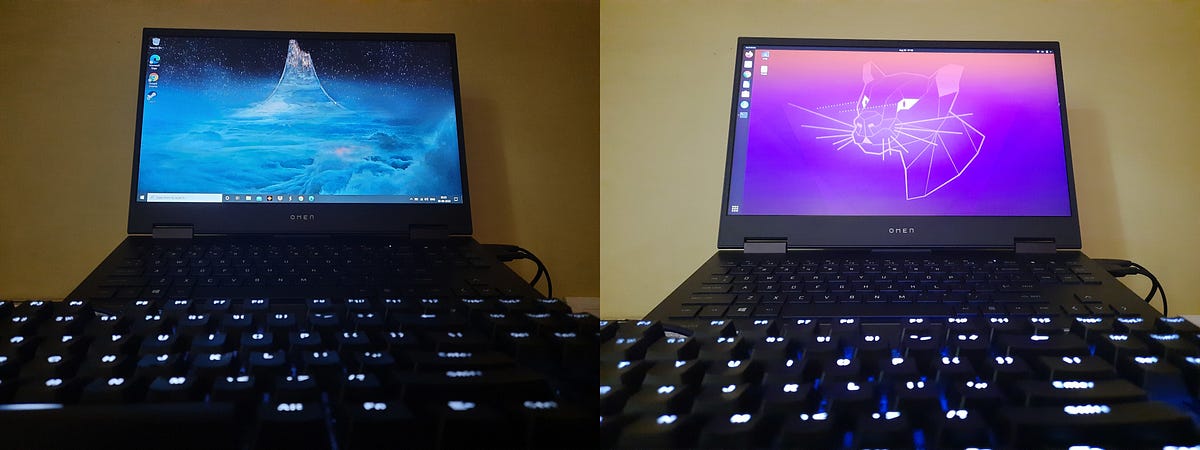 Dual-booting my HP Omen 15. Do you like gaming laptops, but not the… | by  Anuj Pancholi | Medium