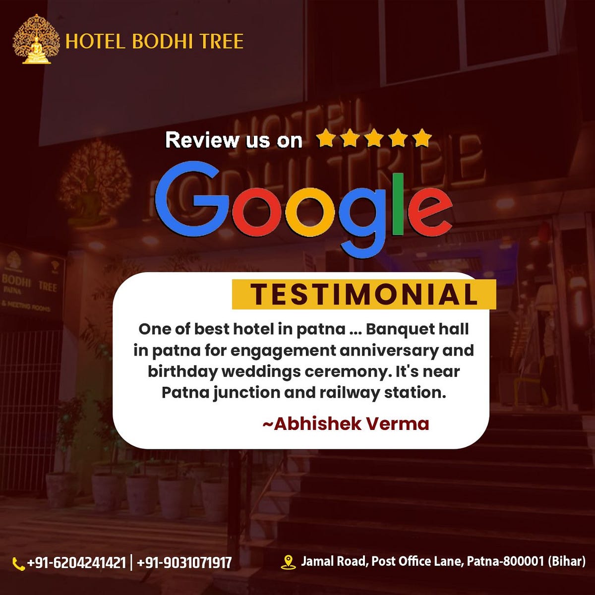 Best Hotel in Patna for Unmarried Couples Hotel Bodhi Tree by