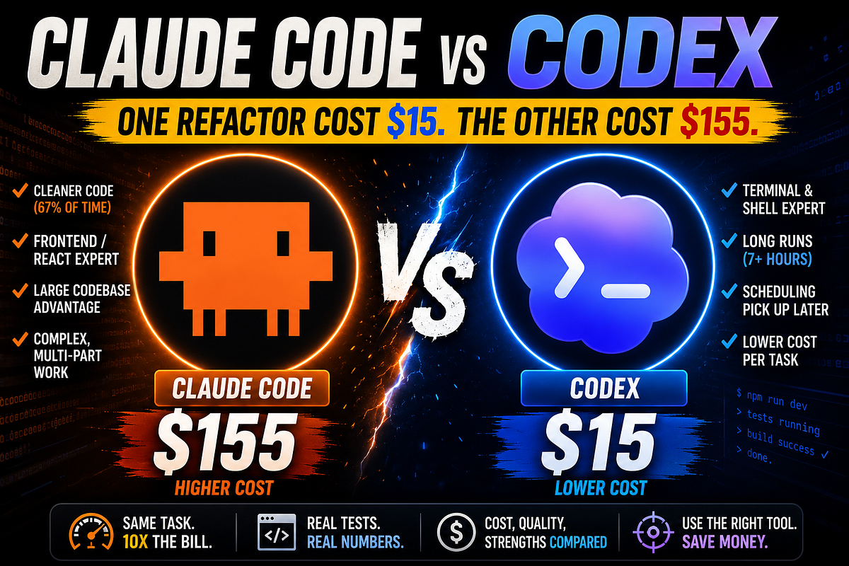 Claude Code vs Codex: I Tested Both. The Results Surprised Me.
