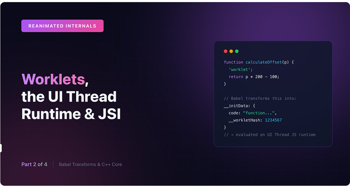 React Native Reanimated Internals, Part 2: Worklets, the UI Thread ...