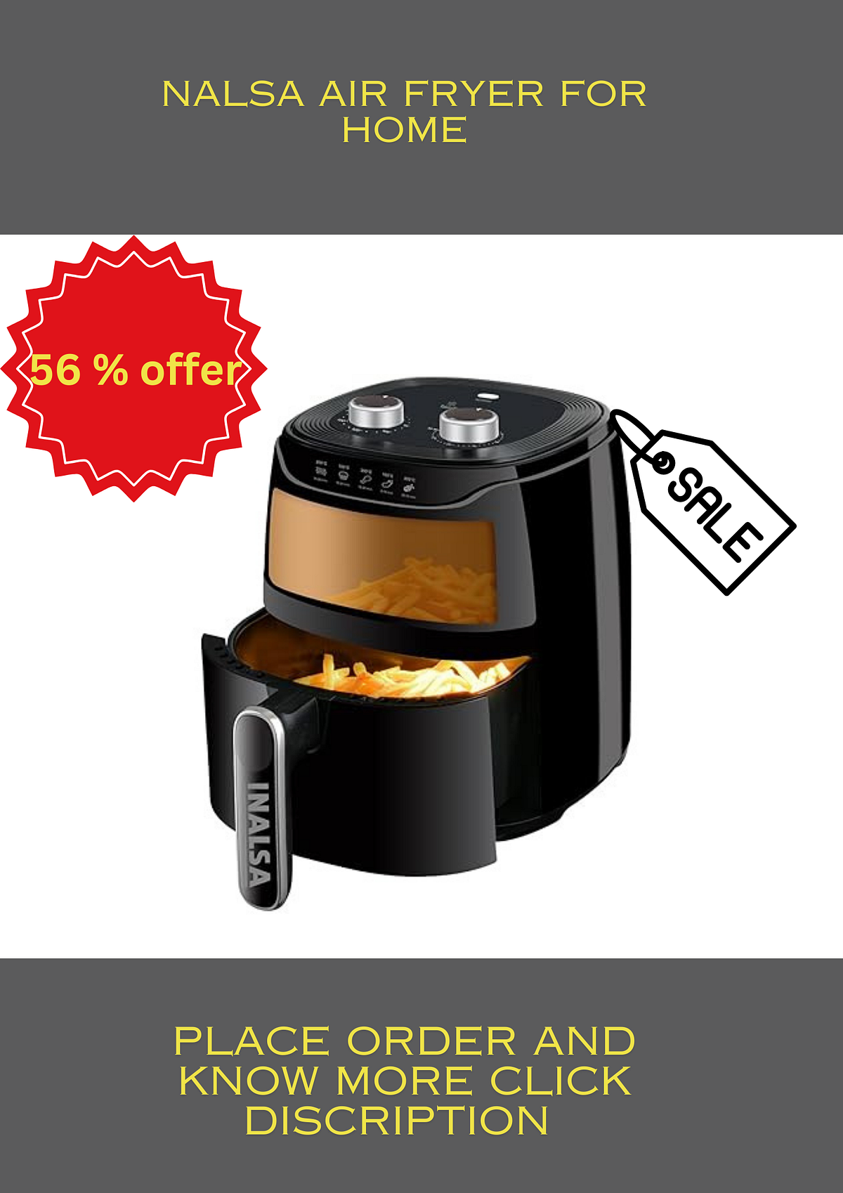 INALSA Air Fryer, like many other air fryers, is a kitchen appliance designed to cook food using
