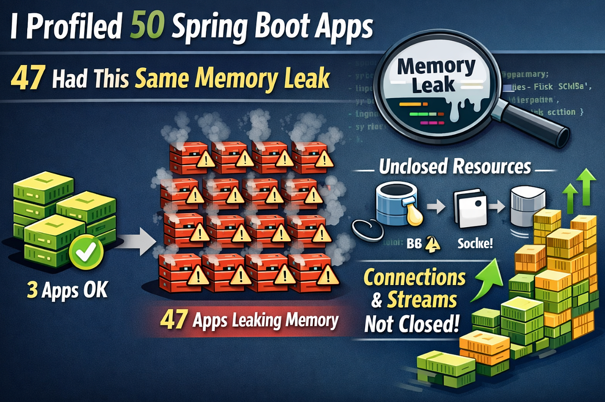 I Profiled 50 Spring Boot Apps. 47 Had This Same Memory Leak | by Code ...