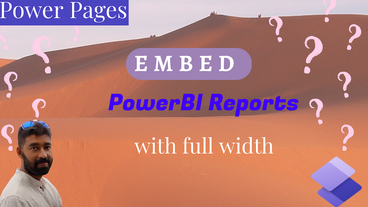 Power Pages — How to display Power BI reports with full width