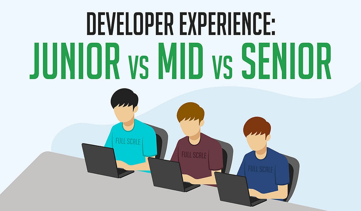 The Differences Between Junior, Medior, and Senior Developers (using ...