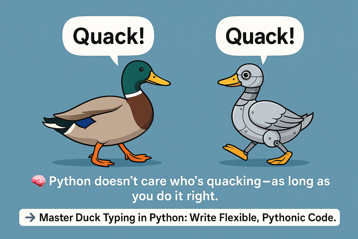 🦆 Duck Typing in Python: Think Behavior, Not Type | by Manas Shinde ...