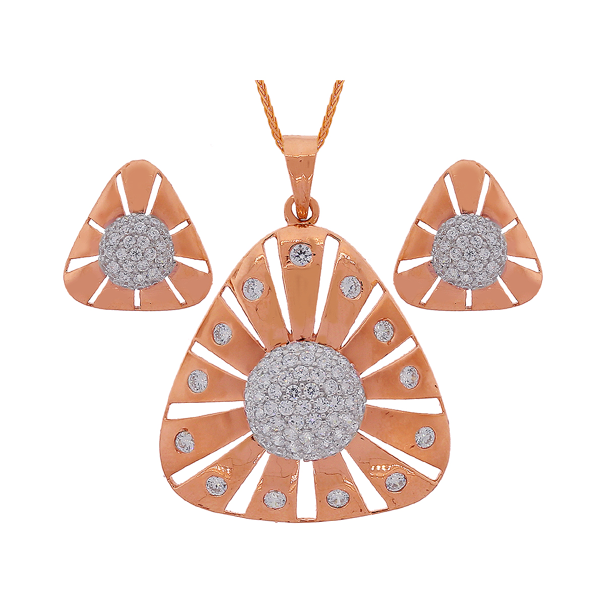 Less is More: The Enduring Allure of CZ Pendant Sets in Rose Gold  by 