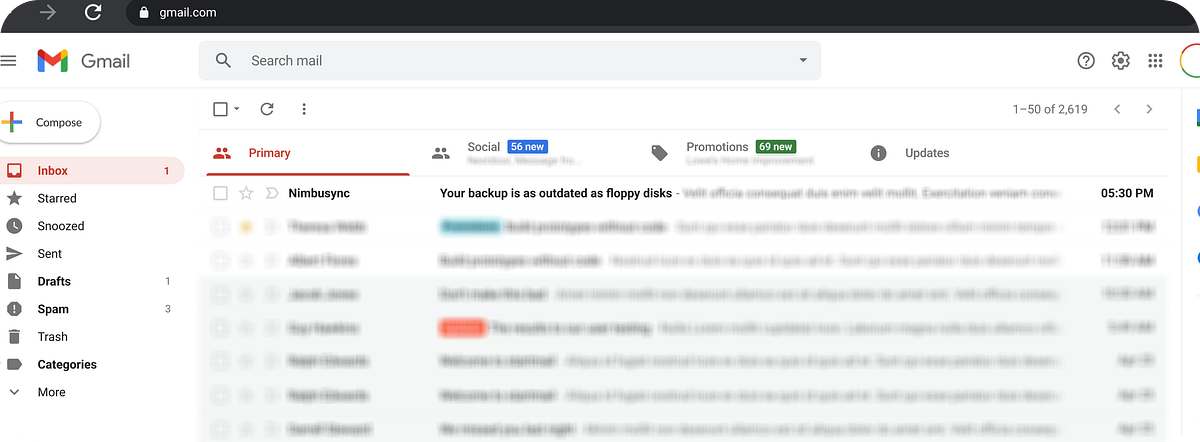 Lost in the inbox