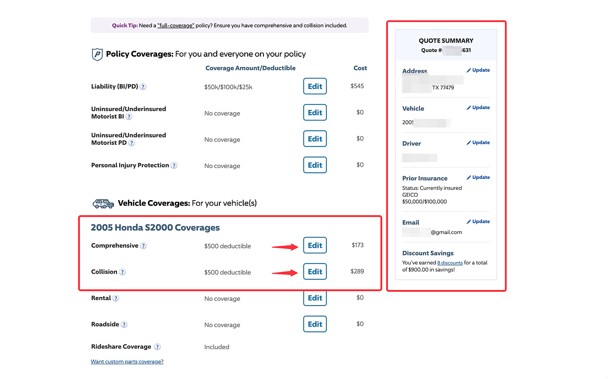 How to obtain a valid photo/screenshot of a Progressive quote by Good