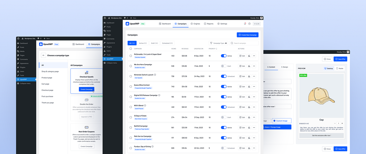 Redesigning UpsellWP’s Admin Panel — UI/UX Case Study | by James John ...