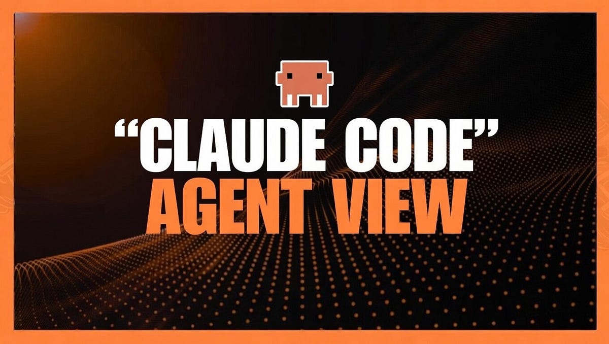 Claude Code Agent View. One screen for every background session | by ...