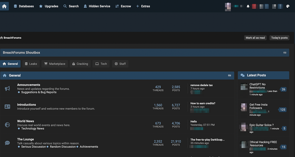 Top 5 Dark  Forums. In the depths of the beyond… by 127
