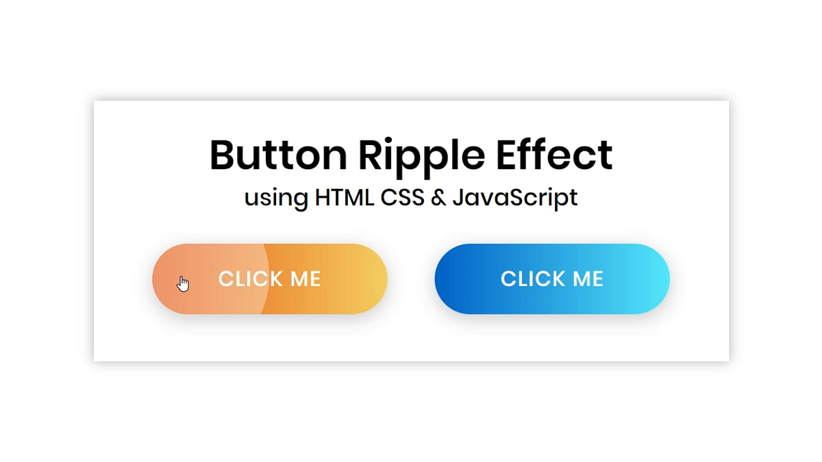 Button Ripple Effect in HTML CSS & JavaScript | by CodingNepal | Medium