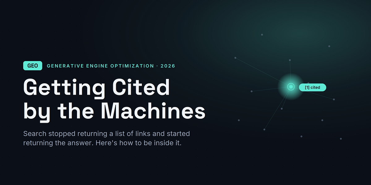 GEO: Getting Cited by the Machines