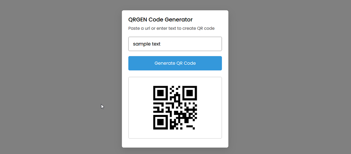 Developing QR Code generator using JavaScript | by Gideon Lyomu | Medium
