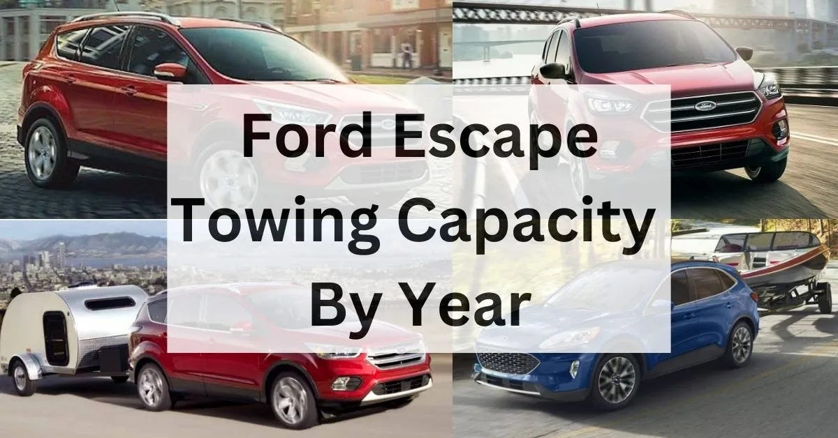 20012023 Ford Escape towing capacity by year The Car Towing Medium