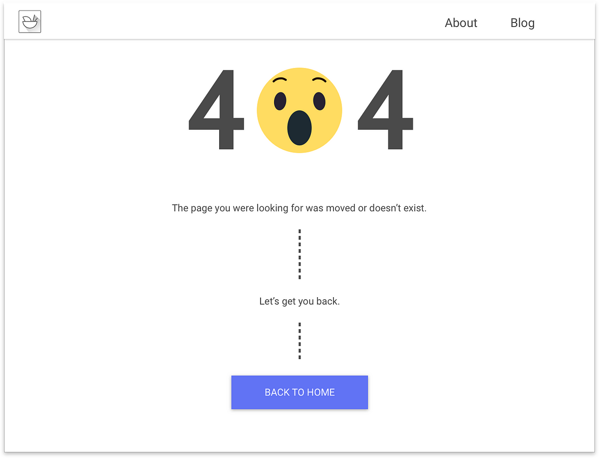 How to make a custom 404 error page for your website | by Rachit | Designer  Recipes | Medium