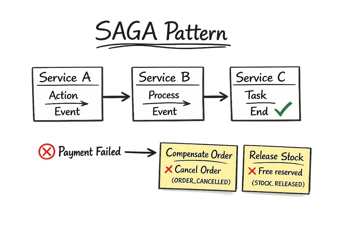 The Saga Pattern: Managing Distributed Transactions | by Ali Talha ...