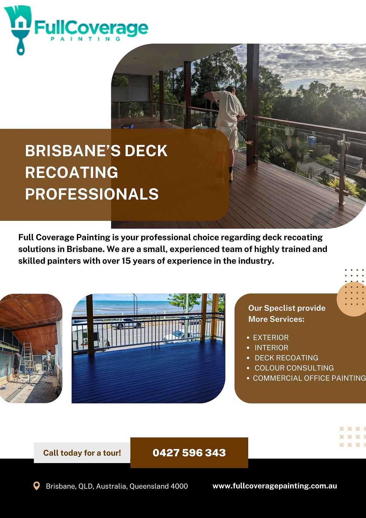 Brisbane Deck Recoating Paintingfullcoverage Medium