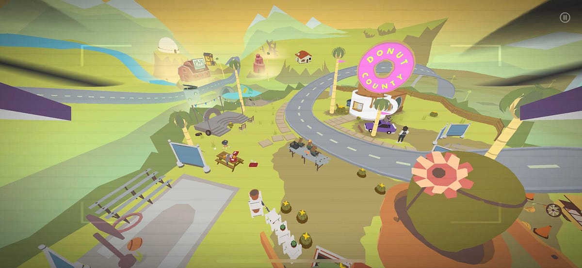What Makes Donut County good. Image from racoons Quadcopter by