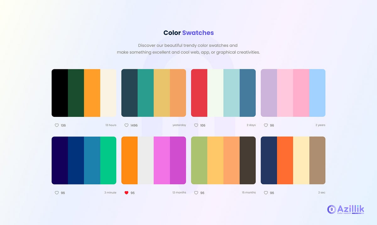 Exploring Creative Color Palettes on Azillik Colors | by Divy ...
