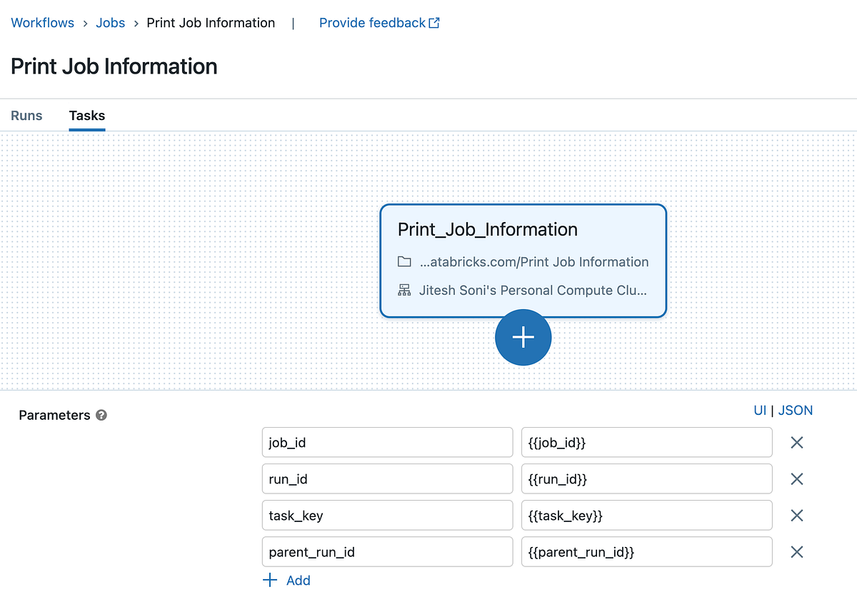 How to get the Job ID and Run ID for a Databricks Job with working code