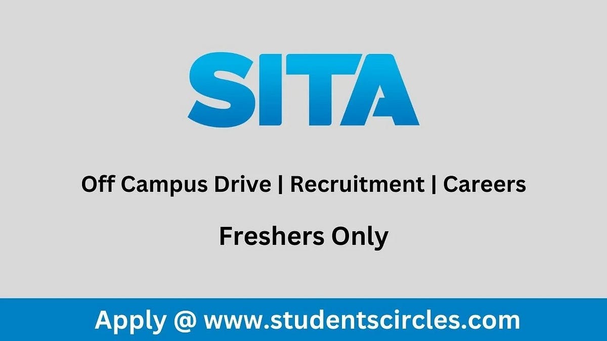 SITA Careers 2023 Fresher Direct Link by V G Selvam apuzzindia
