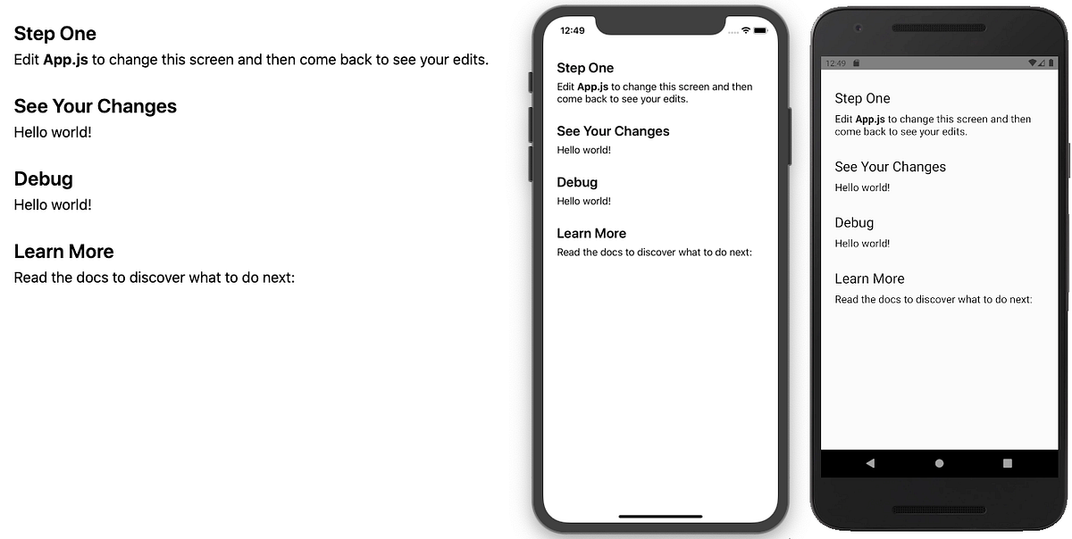 Create a native and web app with React Native + React Native  by