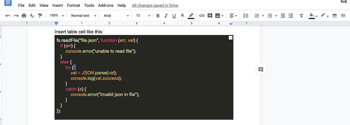 How to format code in Google docs | by shidong ke | Medium