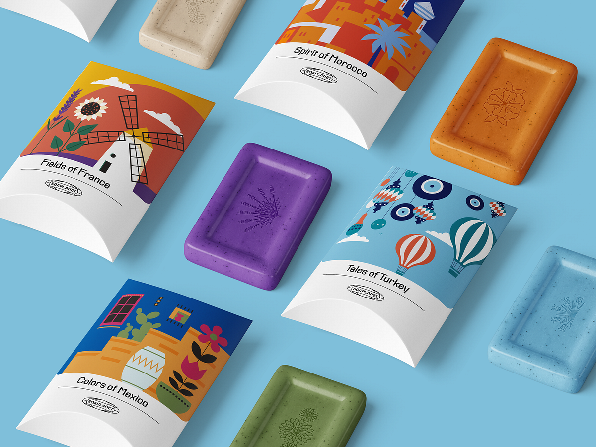 Case Study: Soaplanet Soap Packaging Design with Travel Vibes by Case Study: Soaplanet Soap Packaging Design with Travel Vibes by