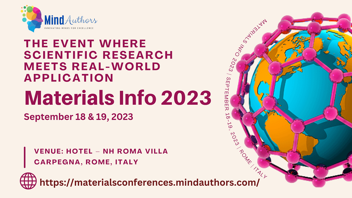 Materials Conference 2023 at Rome, Italy Charles Daniel Medium