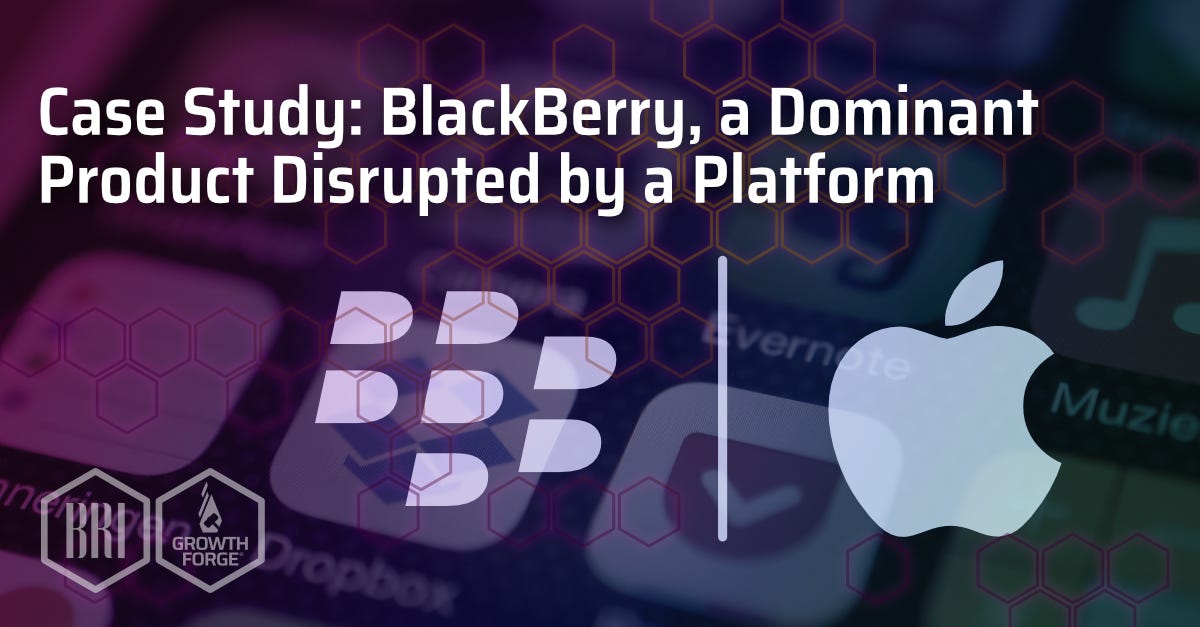 Case Study: BlackBerry, a Dominant Product Disrupted by a Platform