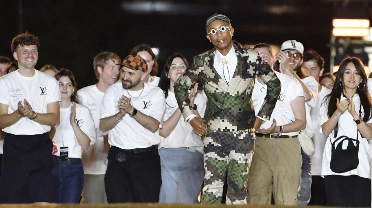 A esperada estreia de Pharrell Williams na Louis Vuitton